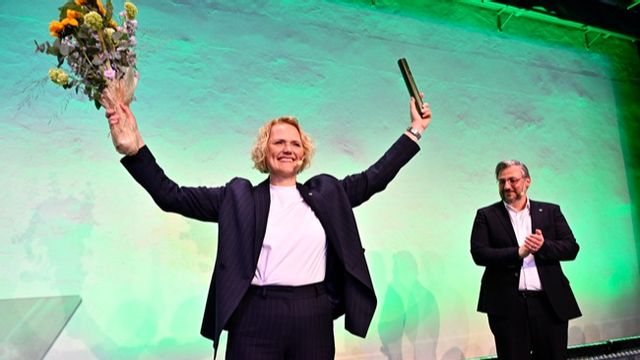 Centerpartiets nya partiledare Anna-Karin Hatt. Foto: Anders Wiklund/TT.