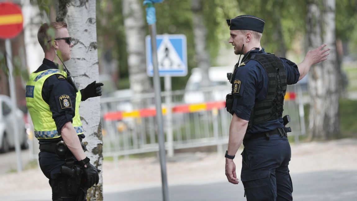 Polisen har spärrat av området. Foto: Pavel Koubek/Icon Photography/TT