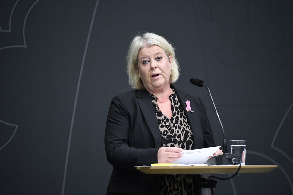 Efter trippelmordet i Uppsala vill socialtjänstminister Camilla Waltersson Grönvall (M) skärpa och snabba på arbetet med att utöka platserna på Sis-hem. Arkivbild. Foto: Jakob Åkersten Brodén/TT