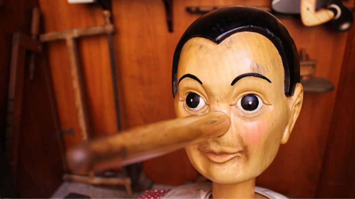 Tyvärr är inte alla lögner lika lätta att avslöja som Pinocchios. Foto: Jametlene Reskp, Unsplash