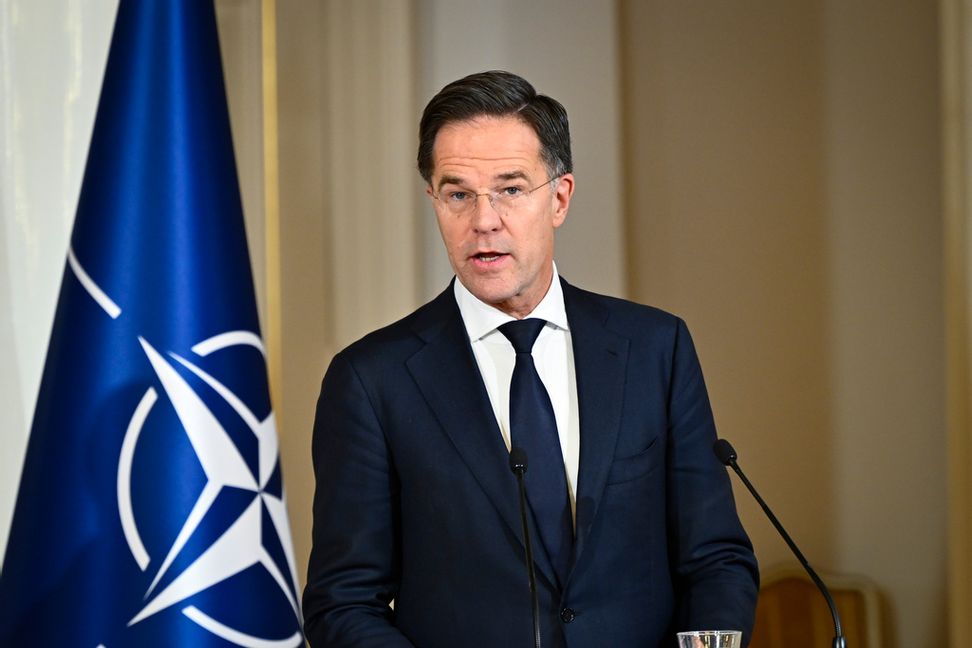 Natos generalsekreterare Mark Rutte vid ett toppmöte för Natoländerna i Östersjön tidigare i januari. Anders Wiklund/TT
