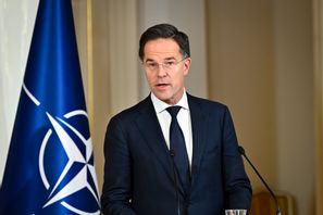 Natos generalsekreterare Mark Rutte vid ett toppmöte för Natoländerna i Östersjön tidigare i januari. Anders Wiklund/TT
