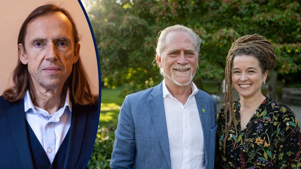 Extremt dyra i drift, Miljöpartiets språkrör Daniel Helldén och Amanda Lind. Foto: Christine Olsson/TT
