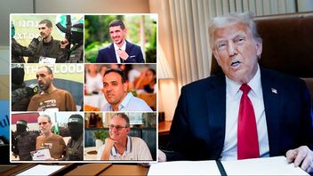 Donald Trump reagerar starkt på bilderna på gisslan som släppts av Hamas. Foto: AP/X