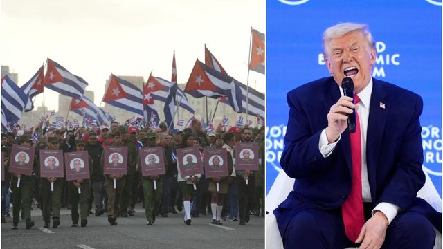 Donald Trump skriver att Kuba inte ska ha någon mer olja eller pengar. Foto: Ramon Espinosa/AP/TT/Markus Schreiber/AP/TT