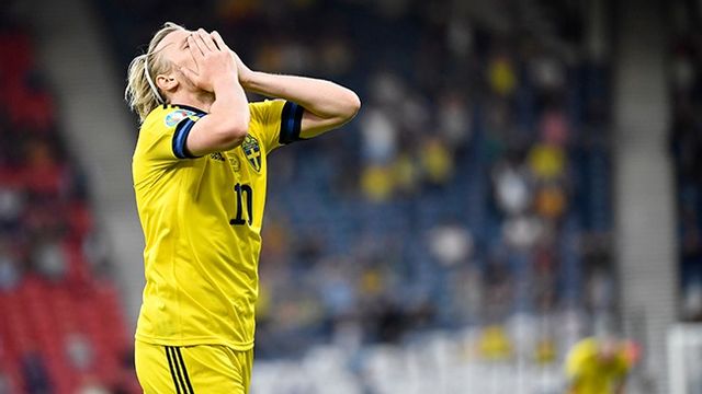 Emil Forsberg storspelade, men Sverige förlorade. Foto: Erik Simander/TT.