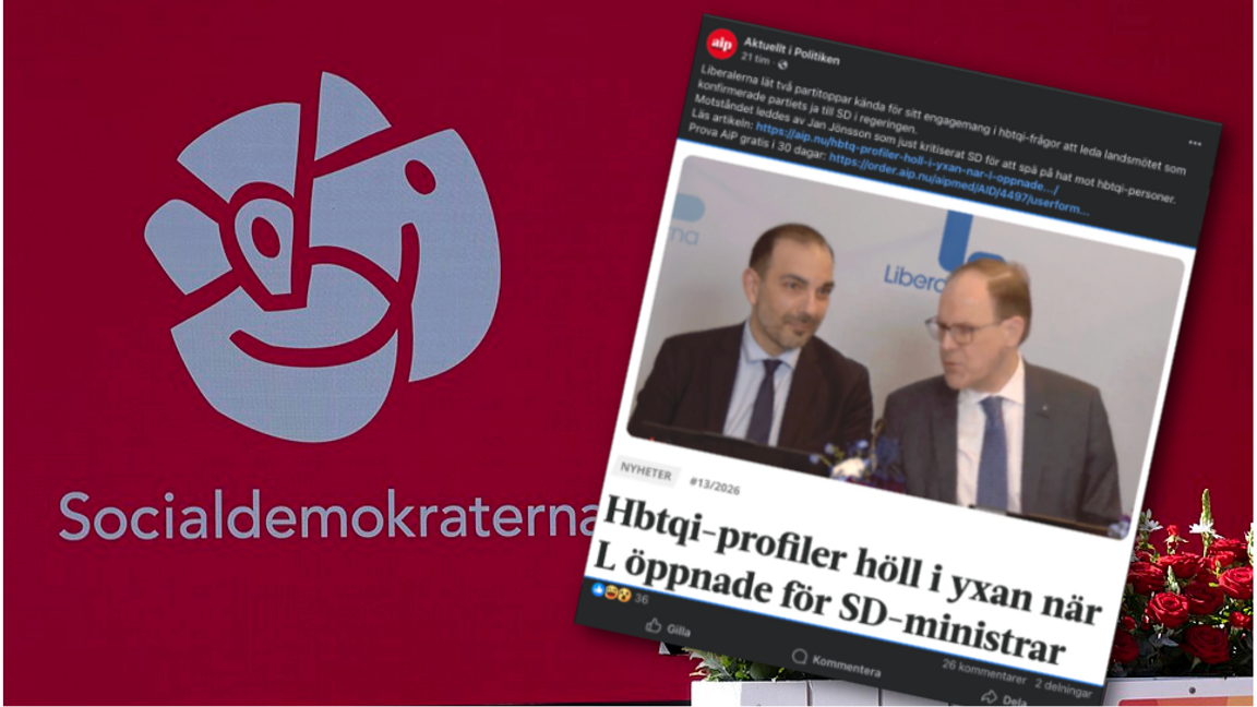 S-ägda AiP:s artikel om Liberalernas landsmöte väcker starka reaktioner. Foto: Facebook/Johan Wessman/News Oresund via Wikimedia Commons (CC BY 2.0)