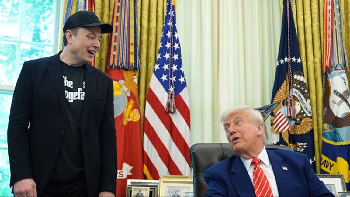 Är den stora ”bromancen” mellan Elon Musk och Donald Trump över? Inte enligt de två själva. Foto: AP