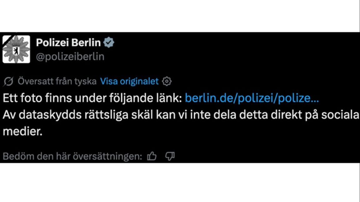 Foto: Skärmdump/X