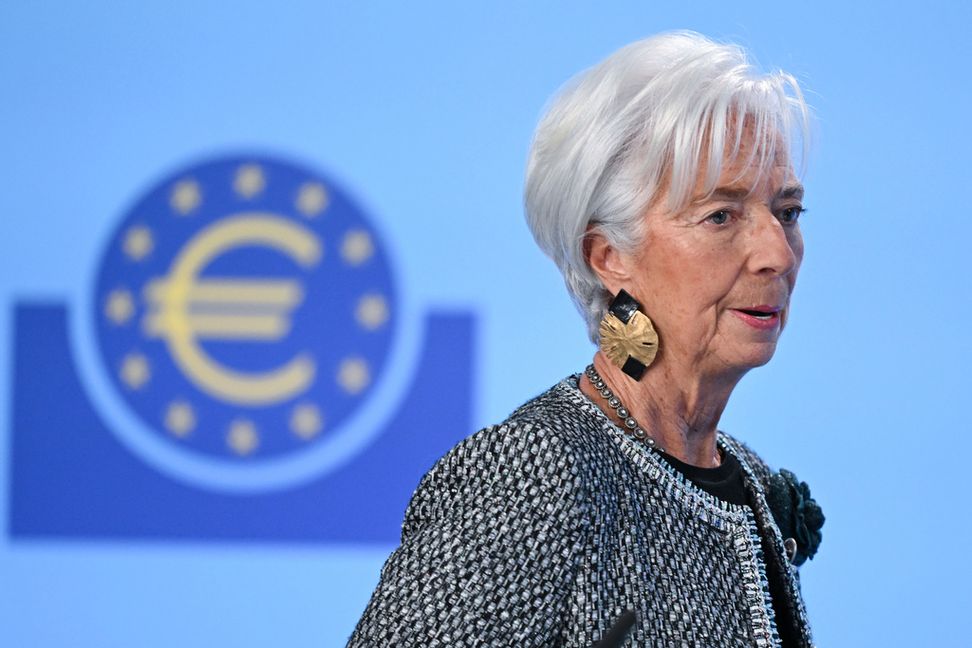 Europeiska centralbankens chef Christine Lagarde kan konstatera ökad inflation i eurozonen för tredje månaden i rad. Arkivfoto. Arne Dedert/AP/TT