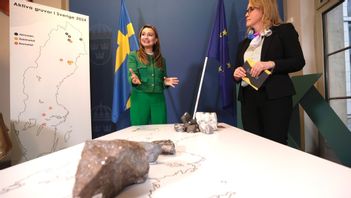 Ebba Busch, energi och näringsminister, kan tänka sig att ha en gruva på bakgården. Foto: RICKARD KILSTRÖM/SVEMIN