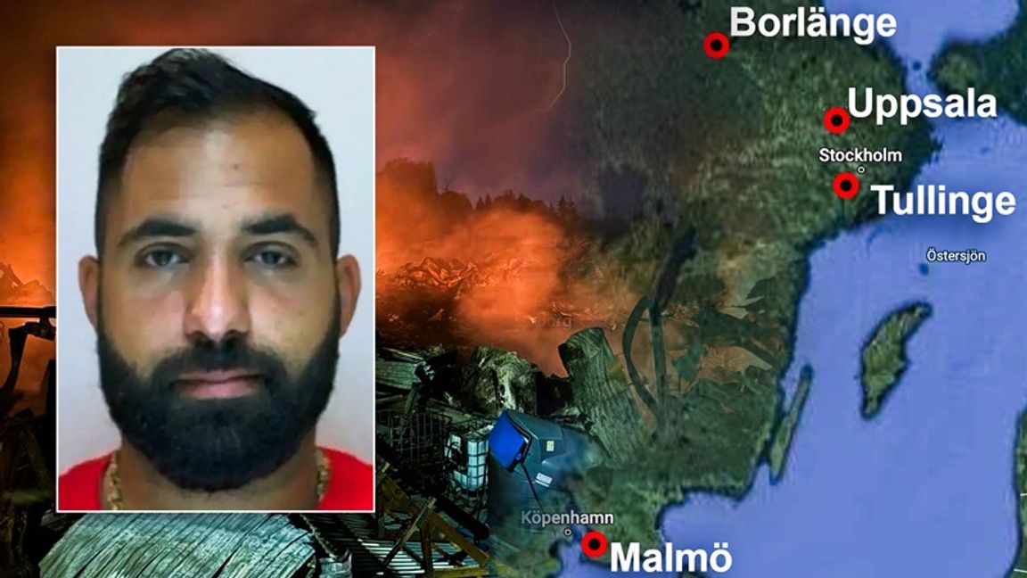 Företagen som kopplas till familjen runt Ismail Abdo, känd som ”Jordgubben”, finns från Borlänge i norr till Malmö i söder. Foto: Google Maps/Polisen/Bulletin