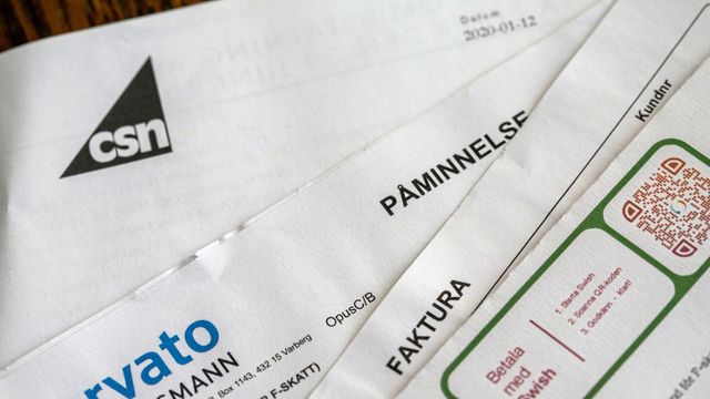  Räkningar, påminnelse Foto: Fotograferna Holmberg / TT /