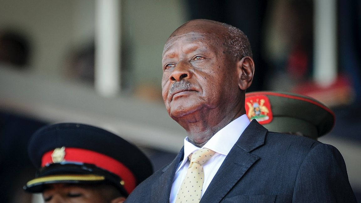 Ugandas president Yoweri Museveni har utropats till vinnare i valet. Arkivbild, John Muchucha/AP/TT