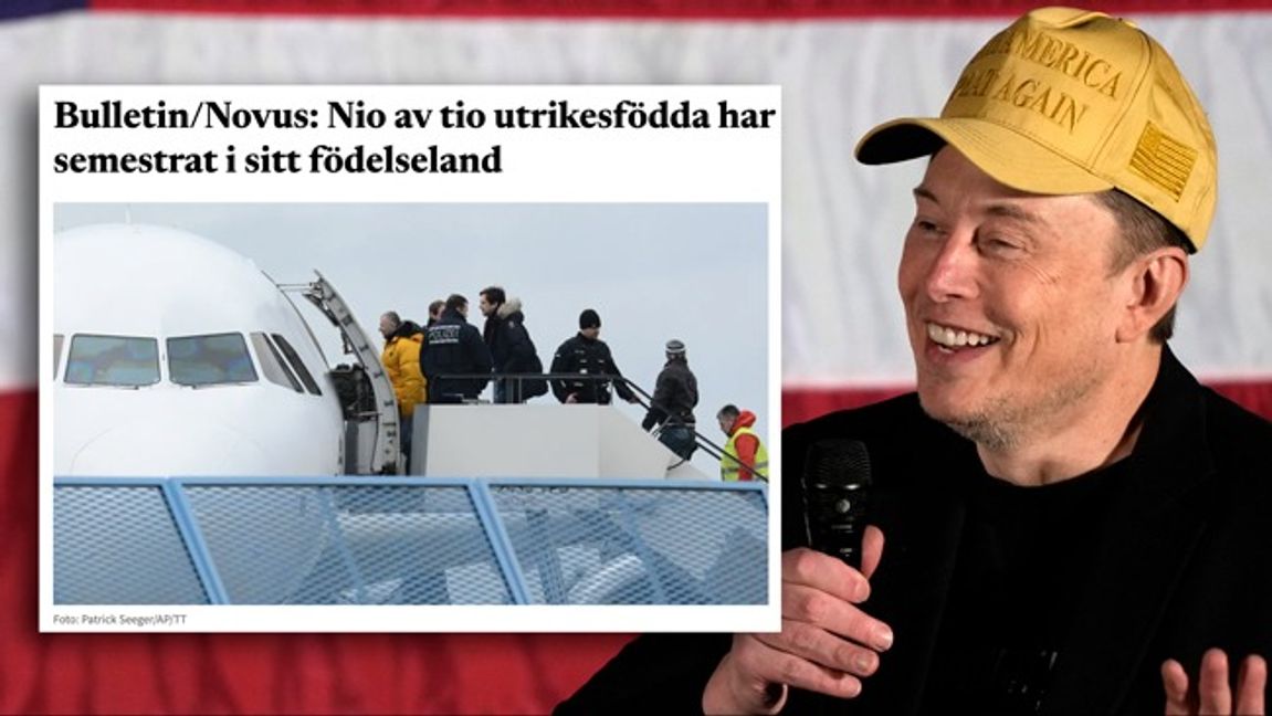 Elon Musk. Bilden är ett montage. Foto: AP/Bulletin/TT