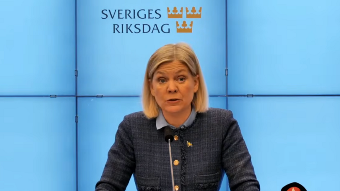 Magdalena Andersson (S). Foto: Socialdemokraterna/Sveriges riksdag via YouTube
