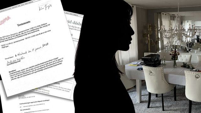 Kristallkrona har man råd med när man låter sin dementa huvdman stå för notan. Foto: Polisen samt genresilhuett