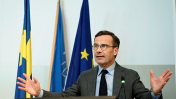 Moderaternas partiledare Ulf Kristersson går framåt i Demoskops undersökning för april. Foto: Pontus Lundahl/TT
