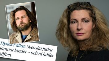 Hynek Pallas sågas av Katerina Janouch. Foto: Staffan Löwstedt/SvD/Anders Wiklund/TT