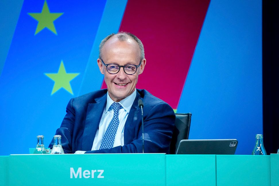 CDU:s Friedrich Merz i Berlin tidigare i veckan. Foto: Kay Nietfeld/AP/TT