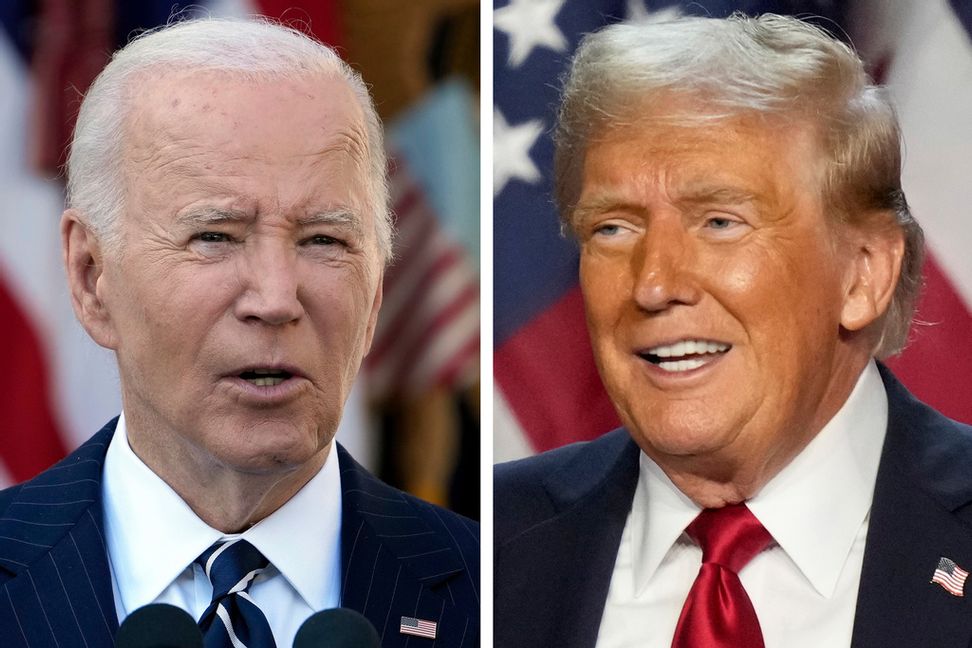 USA:s avgående president, demokraten Joe Biden, och den tillträdande, republikanen Donald Trump. Arkivbilder. Susan Walsh och Alex Brandon/TT