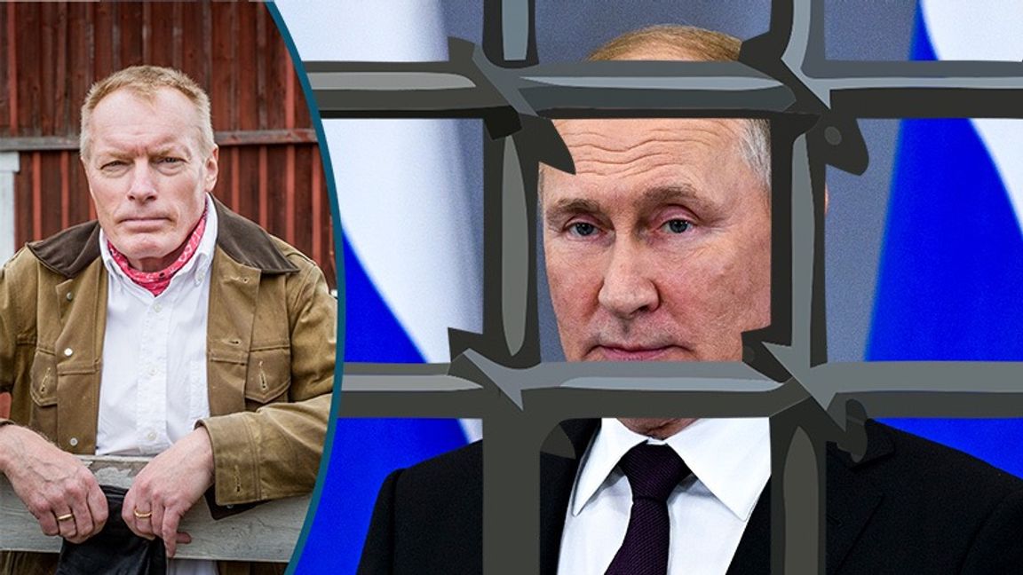 Putin torde höra hemma i fängelse, men finns det en väg dit? Foto: Ramil SitdikovAP/TT (Montage)