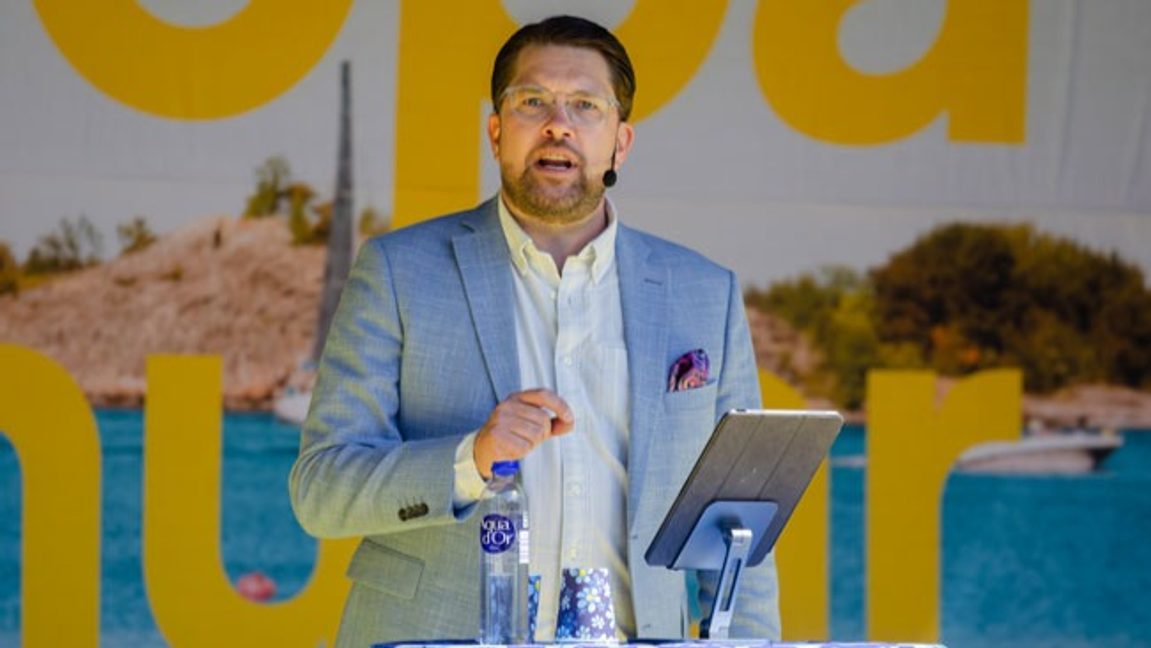 Enligt Petter Brolin bemöter Jimmie Åkesson en ståndpunkt som ingen i SD-debatten har fört fram. Foto: Frankie Fouganthin, CC BY 4.0.