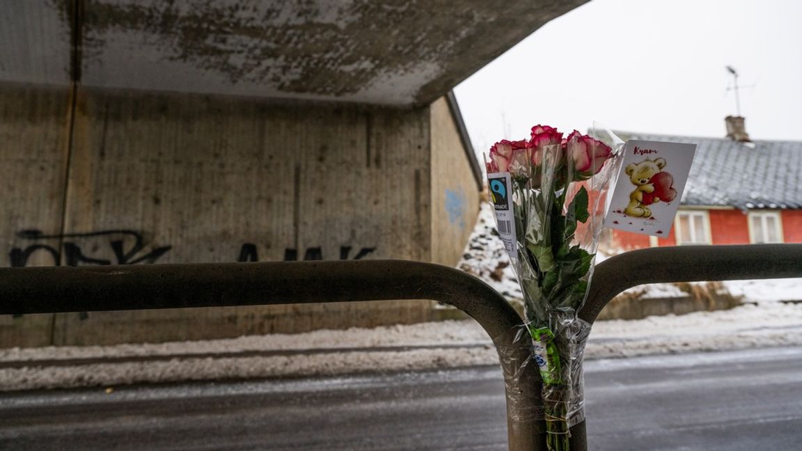 En 16-årig pojke mördades under natten i centrala Örkelljunga. Foto: Rickard Nilsson/TT