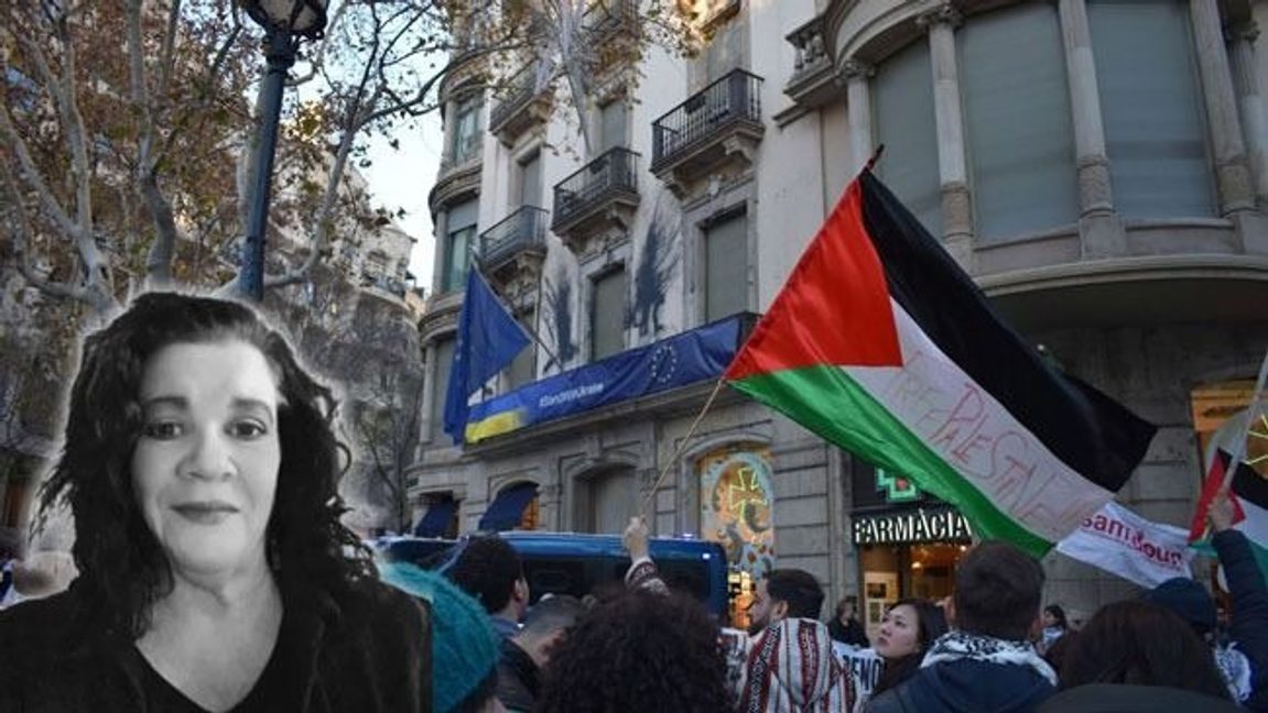 Propalestinsk demonstration i Barcelona. Foto: Privat/Aniol, CC0, via Wikimedia Commons.