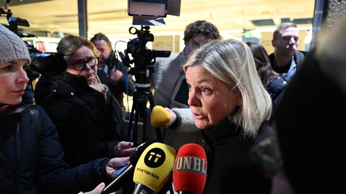 Magdalena Andersson har inte ställts mot väggen efter skandalen i Botkyrka. Foto: Fredrik Sandberg/TT