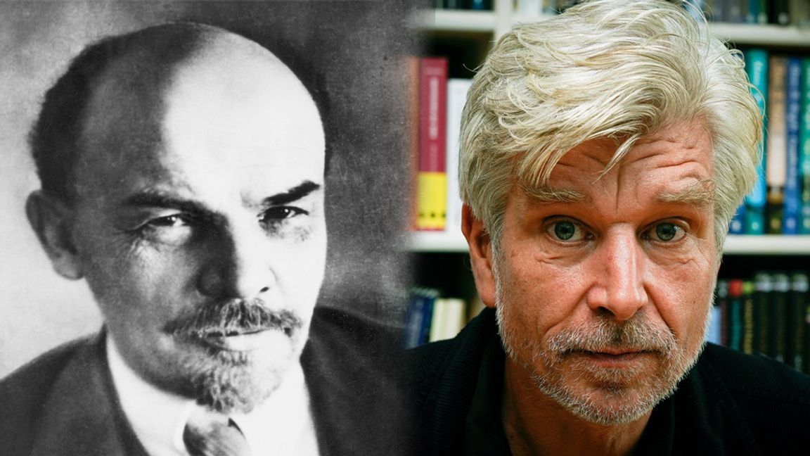 Lenin och Karl Ove Knausgård. Foto: Terje Bendiksby/NTB/TT