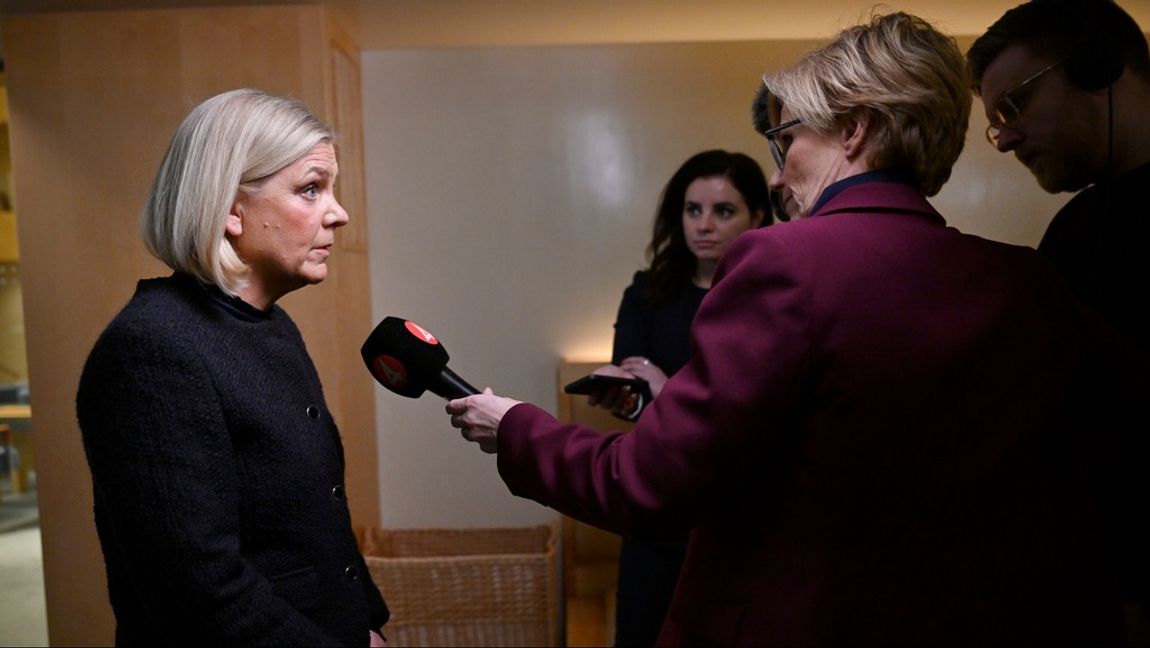 Andersson borde svara på vad det är Kvartal haft fel om. Foto: Pontus Lundahl/TT 