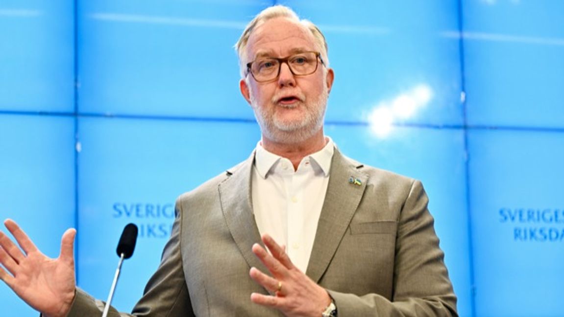 Johan Pehrson (L). Foto: Anders Wiklund/TT.