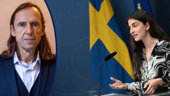 Romina Pourmokhtari (L). Foto: Fredrik Sandberg/TT