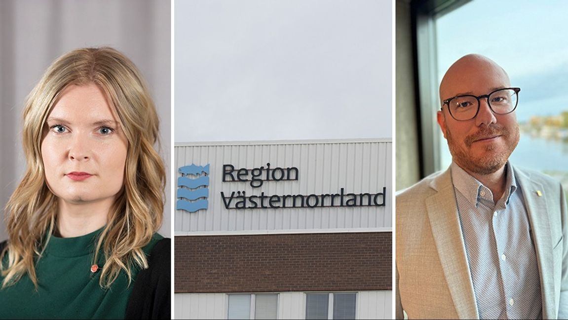 Elina Backlund Arab (S) och Robert Thunfors. Foto: Anneli Egland/Fredrik Sandberg/TT/Johanna Corby