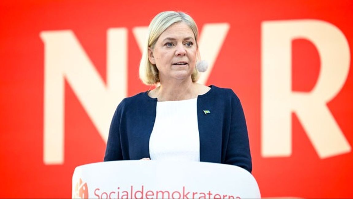 Magdalena Andersson är den partiledare som flest vill ha som granne. Foto: Christine Olsson/TT.