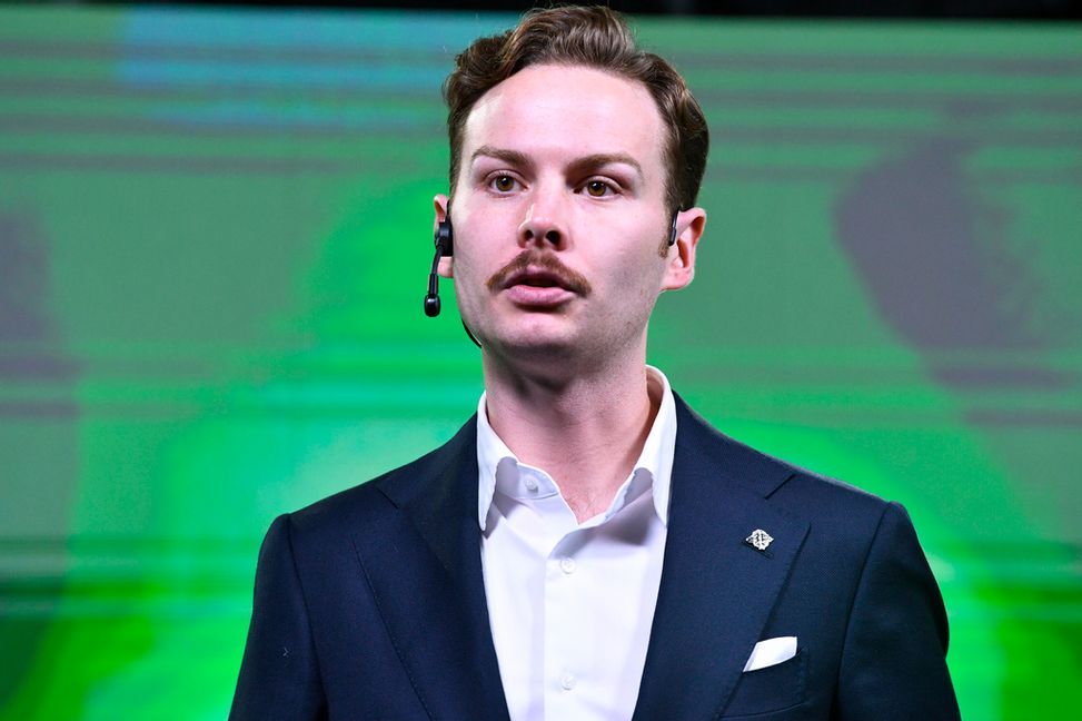 Centerstudenternas ordförande Rasmus Elfström (C). Arkivbild  Lars Schröder/TT