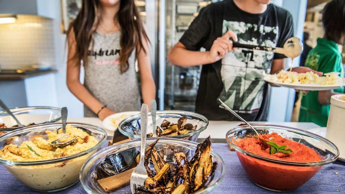 Skollunch på Linas grundskola i Södertälje. Foto: Tomas Oneborg / SvD / TT 