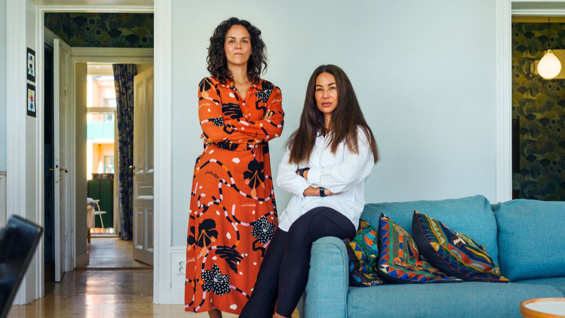 Journalisten Alexandra Urisman Otto och krigskorrespondenten Magda Gad. Arkivbild. Foto: Josefine Stenersen/SVD/TT