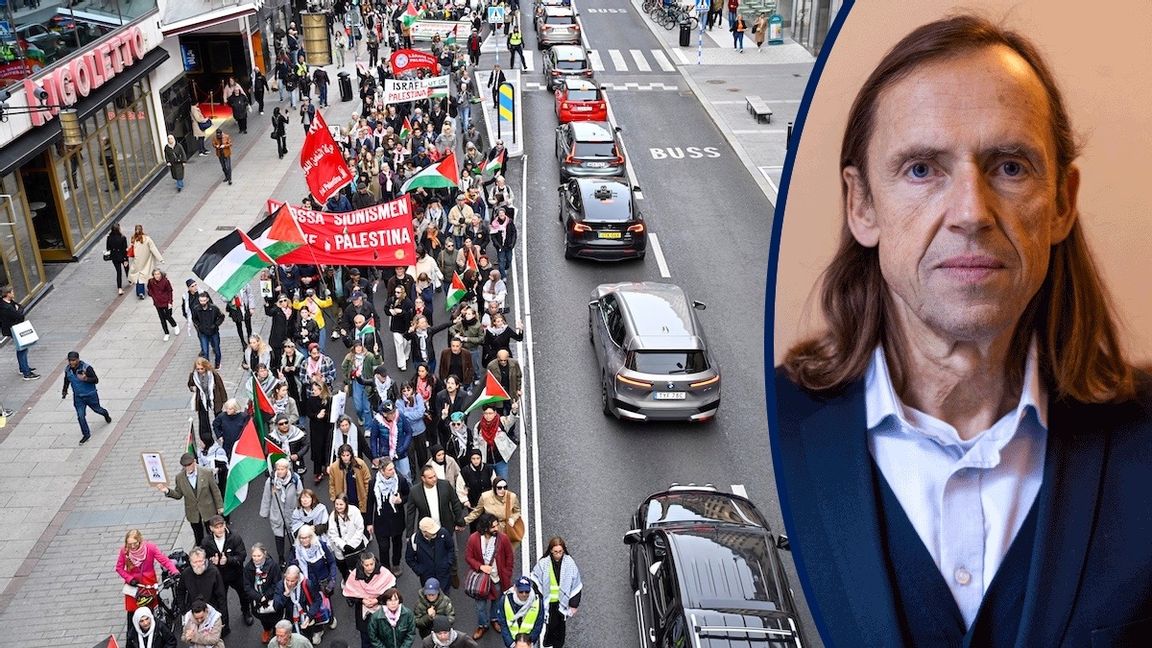 Hamasaktivister på marsch. Foto: Henrik Montgomery/TT