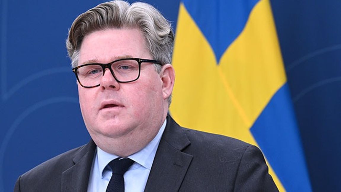 Justitieminister Gunnar Strömmer (M). Bild: Jonas Ekströmer / TT 