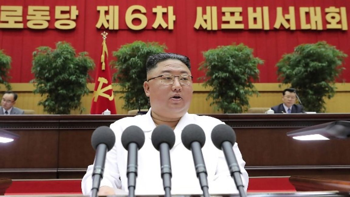 Nordkoreas diktator Kim Jong-Un. Arkivbild. Foto: KCNA via AP/TT