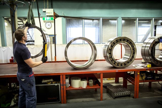Tillverkning av lager vid SKF:s fabrik i Göteborg. Arkivbild. Foto: Björn Larsson Rosvall/TT
