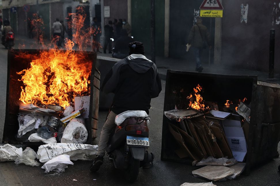 En bild från Beirut i mars.
Foto: Bilal Hussein/AP