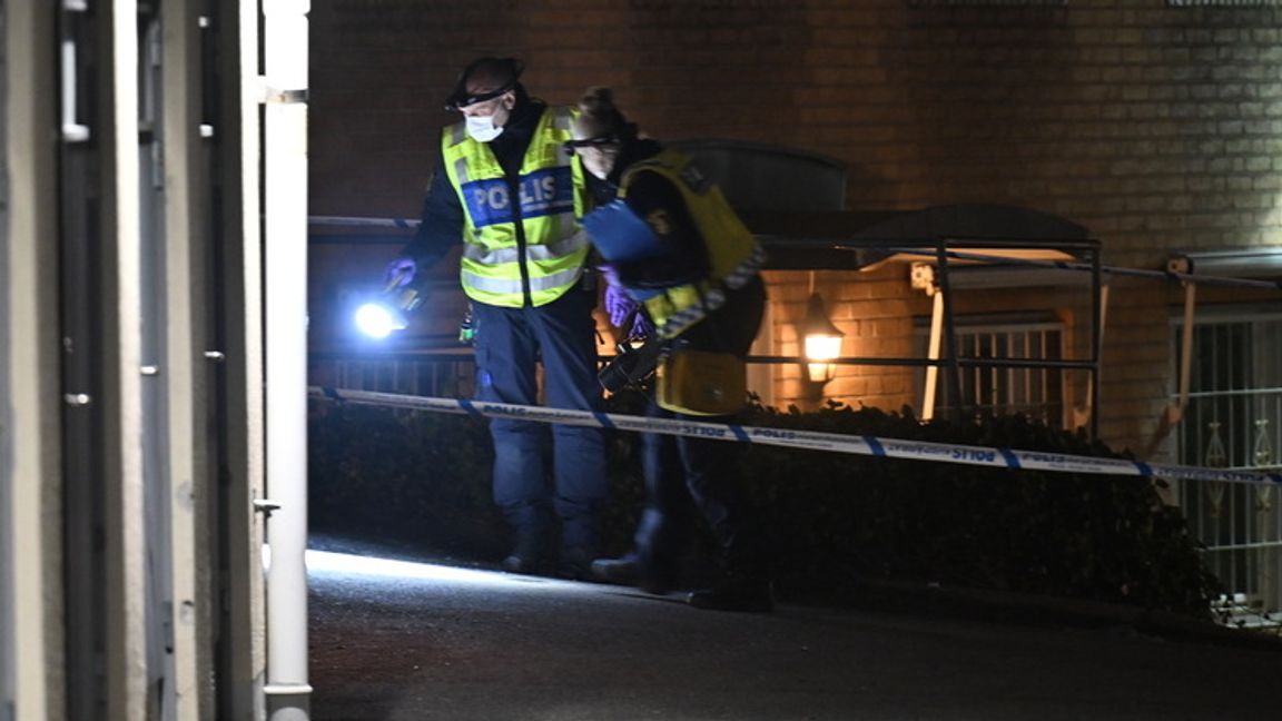 Två män avled efter skottlossning i Biskopsgården i Göteborg. Foto: Björn Larsson Rosvall/TT