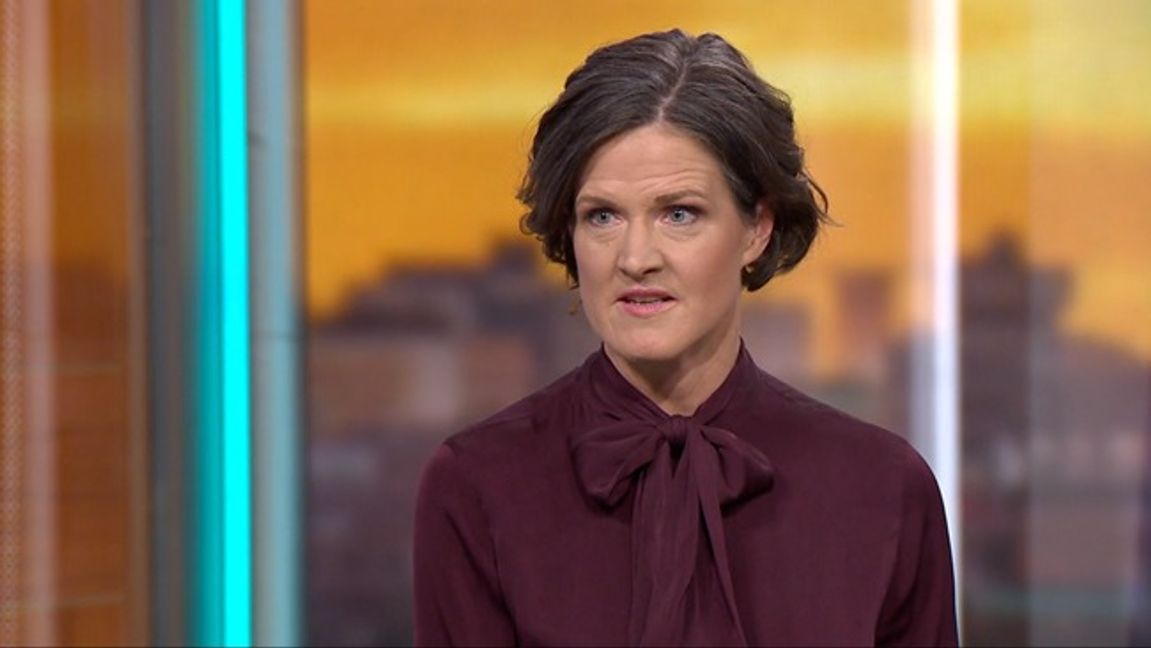 Anna Kinberg Batra i TV4. Foto: TV4