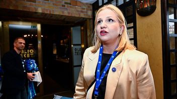 Arba Kokalari på Moderaternas EU-valvaka. Bild: Anders Wiklund / TT