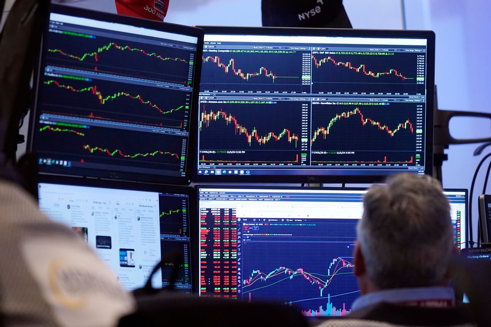 Techbolagen på USA-börsen föll kraftigt på måndagen. Arkivbild. Richard Drew/AP/TT