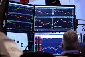 Techbolagen på USA-börsen föll kraftigt på måndagen. Arkivbild. Richard Drew/AP/TT