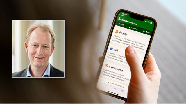 Tomas Eriksson, kanslichef Sveriges a-kassor, ser tidiga tecken på ljusning på arbetsmarknaden när a-kassa-ansökningarna minskar mot normalt säsongsmönster. Foto: Jessica Gow/TT/Pressbild